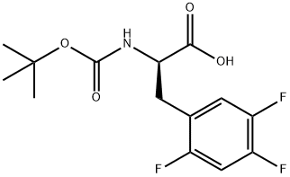 BOC-D-2,4,5-三氟苯丙氨酸, 486460-09-7, 结构式