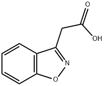 1,2-苯并异恶唑-3-乙酸,4865-84-3,结构式