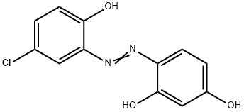4-[(5-chloro-2-hydroxyphenyl)azo]resorcinol Struktur