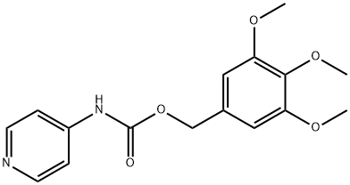 4-Pyridinecarbamic acid 3,4,5-trimethoxybenzyl ester Structure