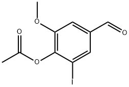 (2-碘-4-甲烷酰-6-甲氧基-苯基)乙羧酸酯,486994-14-3,结构式