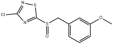 3-CHLORO-5-(3-METHOXYBENZYLSULFINYL)-1,2,4-THIADIAZOLE