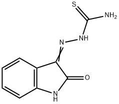 2,3-INDOLEDIONE 3-THIOSEMICARBAZONE Struktur