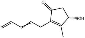 2-Cyclopenten-1-one, 4-hydroxy-3-methyl-2-(2,4-pentadienyl)-, (Z)-(+)-,487-67-2,结构式