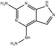 4H-Pyrazolo[3,4-d]pyrimidin-4-one,6-amino-1,5-dihydro-,hydrazone(9CI) Struktur