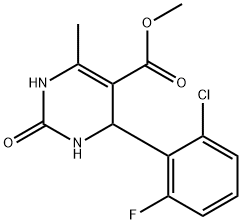 5-Pyrimidinecarboxylicacid,4-(2-chloro-6-fluorophenyl)-1,2,3,4-tetrahydro-6-methyl-2-oxo-,methylester(9CI) Structure