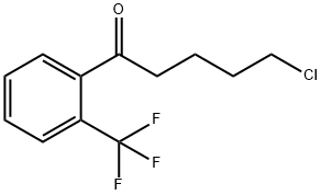 5-氯-1-(2-(三氟甲基)苯基)戊-1-酮 结构式