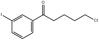 5-CHLORO-1-(3-IODOPHENYL)-1-OXOPENTANE Struktur