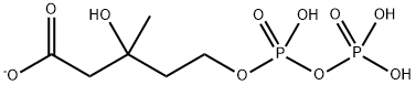 メバロン酸5-二りん酸 化学構造式