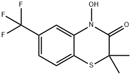 4-Hydroxy-2,2-dimethyl-6-(trifluoromethyl)-2H-1,4-benzothiazin-3(4H)-one 结构式