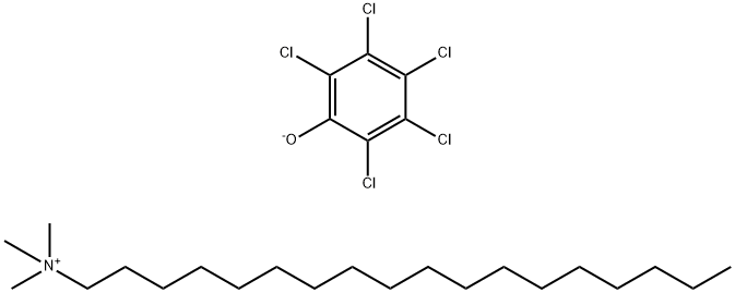 Octadecyltrimethylammonium pentachlorophenate Structure