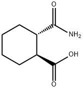 (S,S)-2-カルバモイルシクロヘキサンカルボン酸 化学構造式