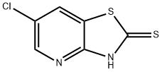 6-クロロ-2-メルカプトチアゾロ[4,5-B]ピリジン 化学構造式