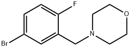 4-(5-溴-2-氟苄基)吗啉, 488799-67-3, 结构式