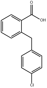 2-[(4-氯苯基)甲基]苯甲酸, 4889-70-7, 结构式
