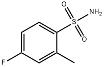 4-氟-2-甲基苯磺酰胺,489-17-8,结构式