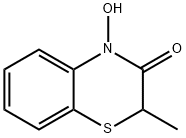 4-Hydroxy-2-methyl-2H-1,4-benzothiazin-3(4H)-one 结构式