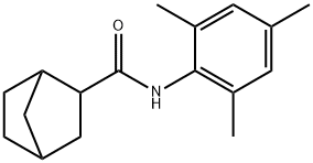 N-(2,4,6-三甲基苯基)-双环[2.2.1]庚烷-2-甲酰胺, 489402-47-3, 结构式