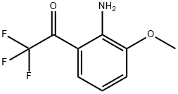 2'-AMINO-3'-METHOXY-2,2,2-TRIFLUOROACETOPHENONE 结构式