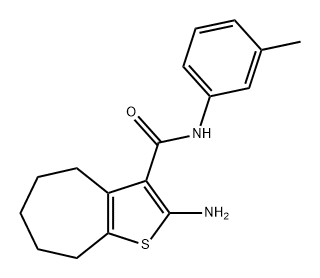 2-AMINO-N-(3-METHYLPHENYL)-5,6,7,8-TETRAHYDRO-4H-CYCLOHEPTA[B]THIOPHENE-3-CARBOXAMIDE|