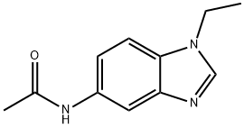Acetamide, N-(1-ethyl-1H-benzimidazol-5-yl)- (9CI) Structure
