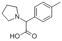 ALPHA-(4-METHYLPHENYL)1-PYRROLIDINEACETIC ACID 化学構造式