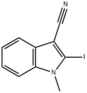 1H-Indole-3-carbonitrile, 2-iodo-1-Methyl- Struktur