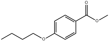 4-正丁氧苯甲酸甲酯, 4906-25-6, 结构式