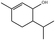 (1β,6β)-3-メチル-6-(1-メチルエチル)-2-シクロヘキセン-1-オール 化学構造式