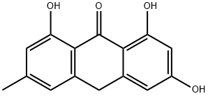 大黄素蒽酮, 491-60-1, 结构式