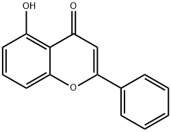 5-ヒドロキシフラボン 化学構造式
