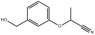 Propanenitrile, 2-[3-(hydroxymethyl)phenoxy]- (9CI) Structure