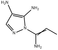 1H-Pyrazole-4,5-diamine,  1-(1-amino-1-propenyl)-  (9CI) Structure