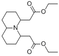 DIETHYL 2,2'-(OCTAHYDRO-1H-QUINOLIZINE-4,6-DIYL)DIACETATE 化学構造式