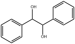 1,2-ジフェニル-1,2-エタンジオール 化学構造式