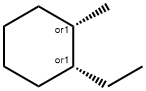 rel-1α*-エチル-2α*-メチルシクロヘキサン 化学構造式
