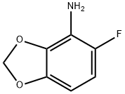 5-FLUORO-1,3-BENZODIOXOL-4-AMINE,492444-04-9,结构式