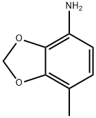 7-甲基苯并[D][1,3]二氧杂环戊烯-4-胺,492444-28-7,结构式