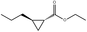 Cyclopropanecarboxylic acid, 2-propyl-, ethyl ester, (1R,2R)- (9CI),492468-15-2,结构式