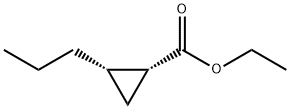 Cyclopropanecarboxylic acid, 2-propyl-, ethyl ester, (1R,2S)- (9CI) Struktur