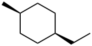 (1β,4β)-1-エチル-4-メチルシクロヘキサン 化学構造式