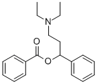 安息香酸α-(2-ジエチルアミノエチル)ベンジル 化学構造式