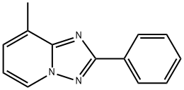 8-メチル-2-フェニル[1,2,4]トリアゾロ[1,5-a]ピリジン 化学構造式