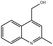(2-メチルキノリン-4-イル)メタノール 化学構造式
