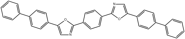 P-BIS[2-(5-P-BIPHENYLOXAZOLYL)]BENZENE 化学構造式