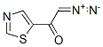 Ethanone,  2-diazo-1-(5-thiazolyl)- Structure