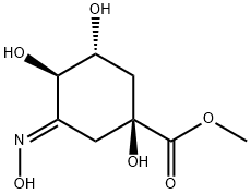 Cyclohexanecarboxylic acid, 1,3,4-trihydroxy-5-(hydroxyimino)-, methyl ester, (1S,3R,4R,5E)- (9CI),494211-81-3,结构式