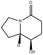 5(1H)-Indolizinone, hexahydro-8-hydroxy-, (8R,8aS)- (9CI) Struktur