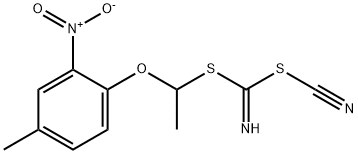 METHYL [(4-METHYL-2-NITROPHENOXY)METHYL]CYANOCARBONIMIDODITHIOATE 结构式