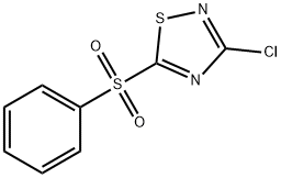 3-CHLORO-5-PHENYLSULFONYL-1,2,4-THIADIAZOLE 化学構造式